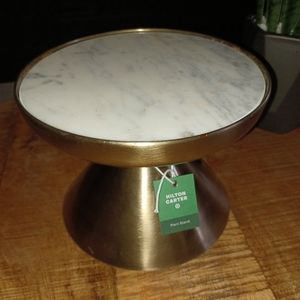 Hilton Carter Metal and Marble Plant Stand